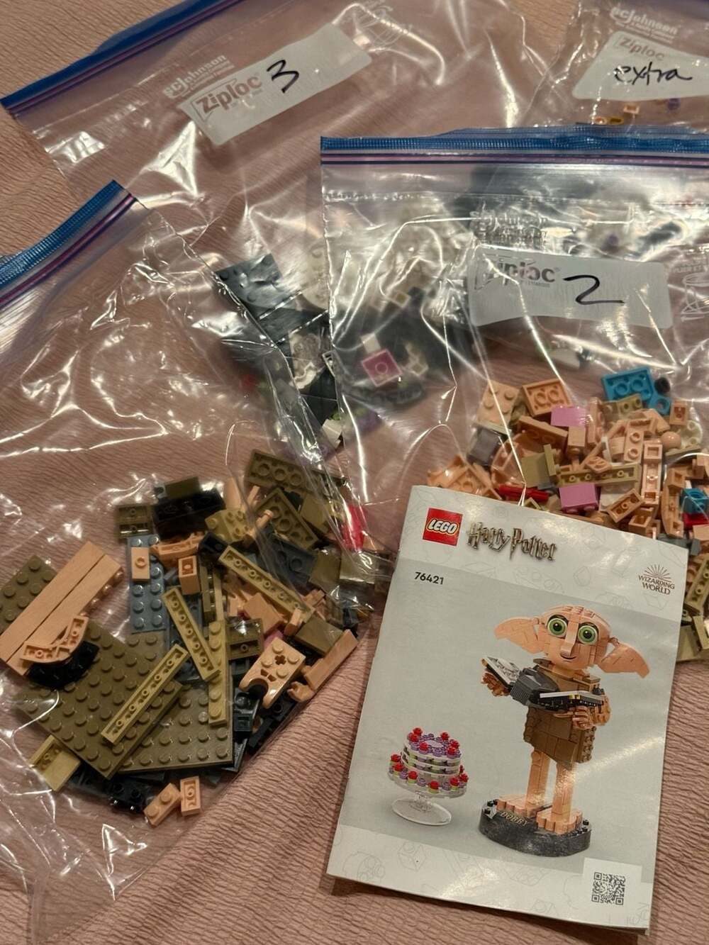 LEGO Harry Potter Dobby The House-Elf Set 76421 W/ Manual, Sorted 100% complete